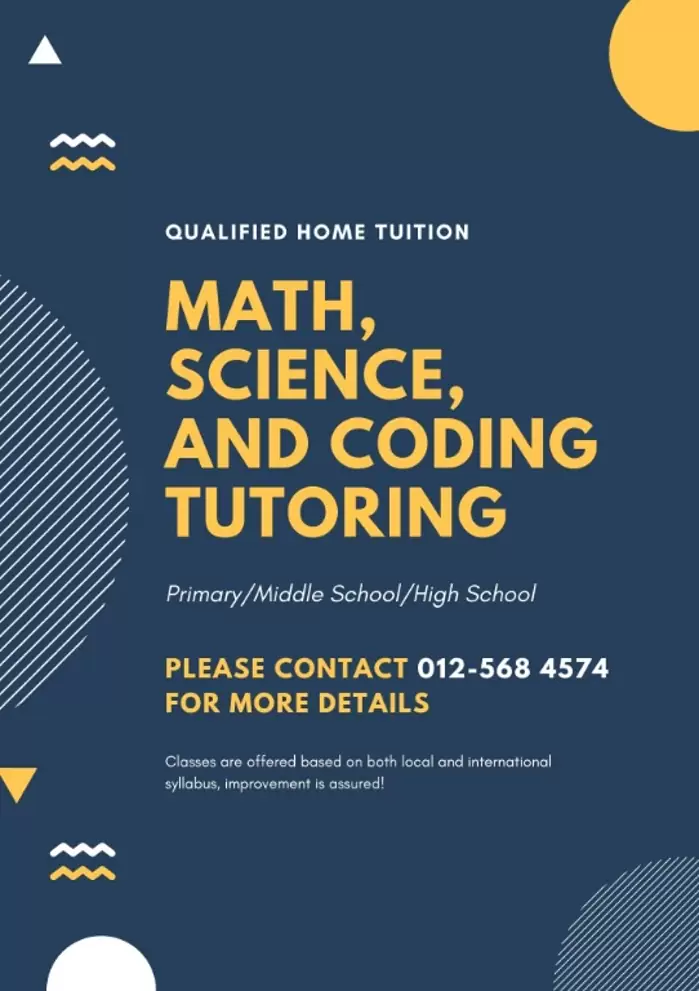 Mathematics, Science and Coding Tuition