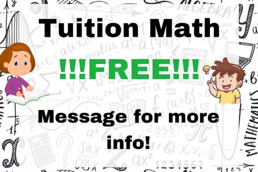 FREE MATH ONLINE TUITION (LIMITED TIME)