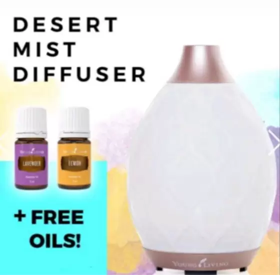 RM120 YOUNG LIVING DIFFUSER WITH FREE ESSENTIAL OIL