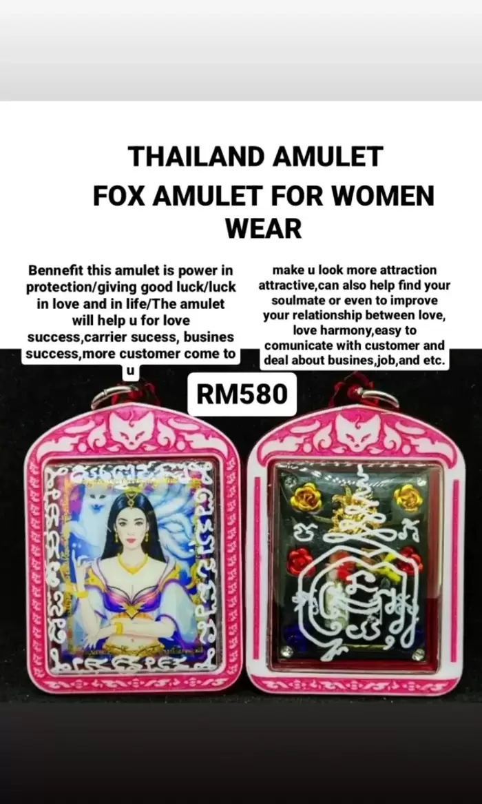 RM580 THAILAND AMULET FOR LOVE/LUCK/PROTECTION