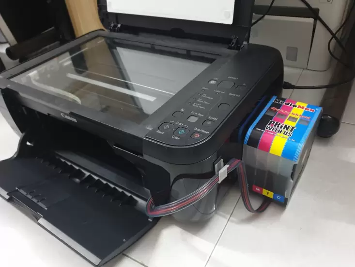 RM220 Printer ciss ink tank canon 3in1 used