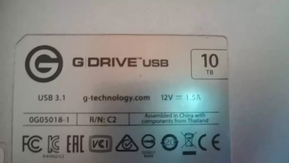 RM3,200 G Drive (G-Technology) 10TB